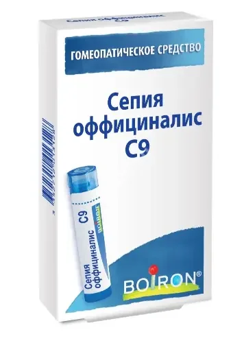 СЕПИЯ ОФФИЦИНАЛИС С9 гран. гомеопат. 4г N1 (Буарон Лаб, ФРАНЦИЯ)