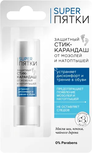 ФИТОКОСМЕТИК Super Пятки стик от мозолей и натоптышей 4.5г (Фитокосметик, РФ)