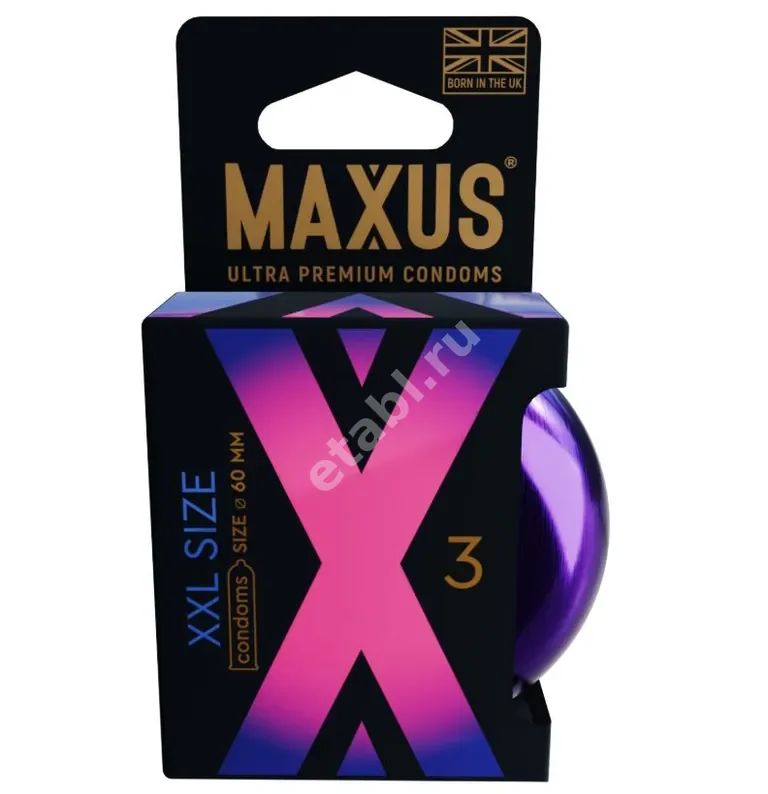 МАКСУС XXL презервативы (кейс) N3 (Тай Ниппон Раббер Индастри , ТАИЛАНД)