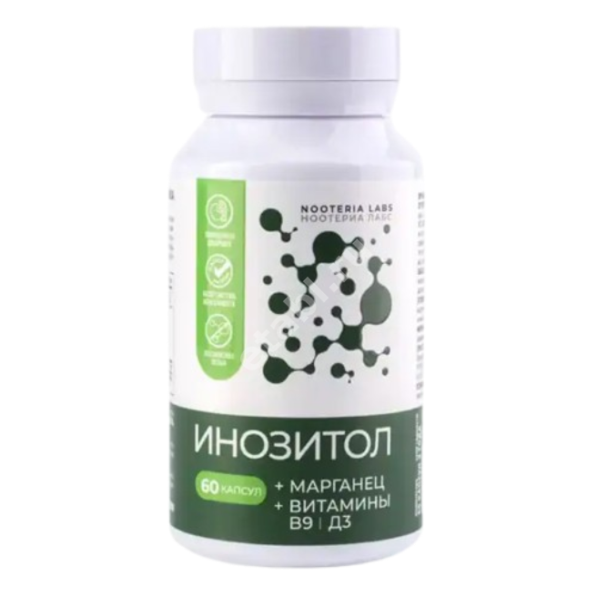 ИНОЗИТОЛ Нуотерия Лаб (Nooteria Labs) капс. (банк.) 0.925г N60 (Здравфарм, РФ)
