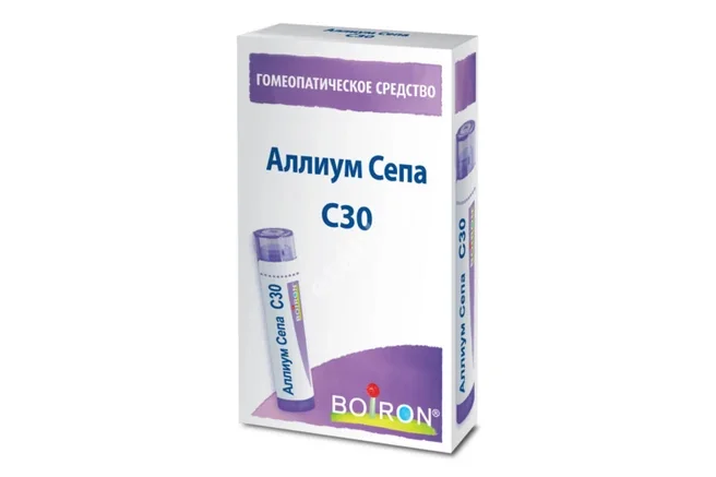 АЛЛИУМ СЕПА С30 гран. гомеопат. 4г N1 (Буарон Лаб, ФРАНЦИЯ)