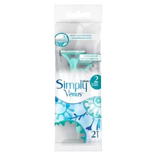 ЖИЛЛЕТТ станок однораз Venus 2 Simply N2 (Продактс Интернешнл, РФ)