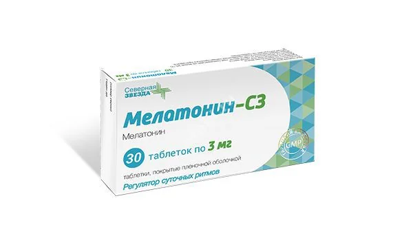 МЕЛАТОНИН табл. п.п.о. 3мг N30 (Диафарм, РФ)