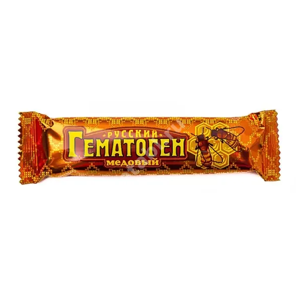 ГЕМАТОГЕН Русский плитка 40г N1 медовый (Фарм-Про, РФ)
