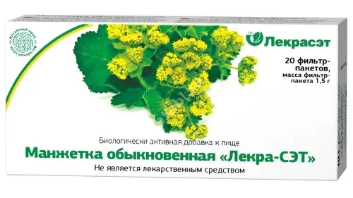 МАНЖЕТКИ ОБЫКНОВЕННОЙ ТРАВА (фильтр-пак.) 1.5г N20 (Лекра-СЭТ, РФ)