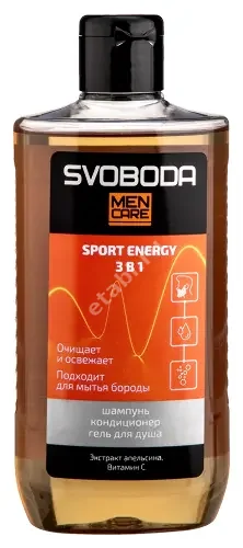 СВОБОДА Men Care шамп.-кондиц.-гель д/душа 3 в1 Спорт Энерджи 290мл (Свобода, РФ)