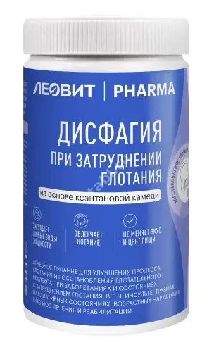 ЛЕОВИТ ФАРМА Дисфагия энтеральное питание загуститель 370г (ЛЕОВИТ, РФ)