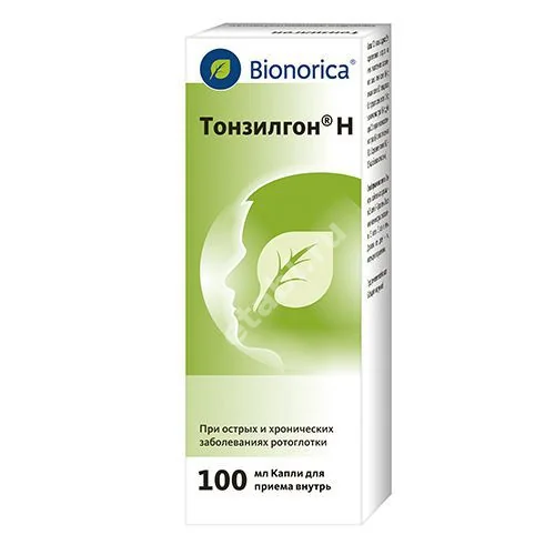 ТОНЗИЛГОН Н капли (фл.-кап.) 100мл N1 (Бионорика СЕ, ГЕРМАНИЯ)