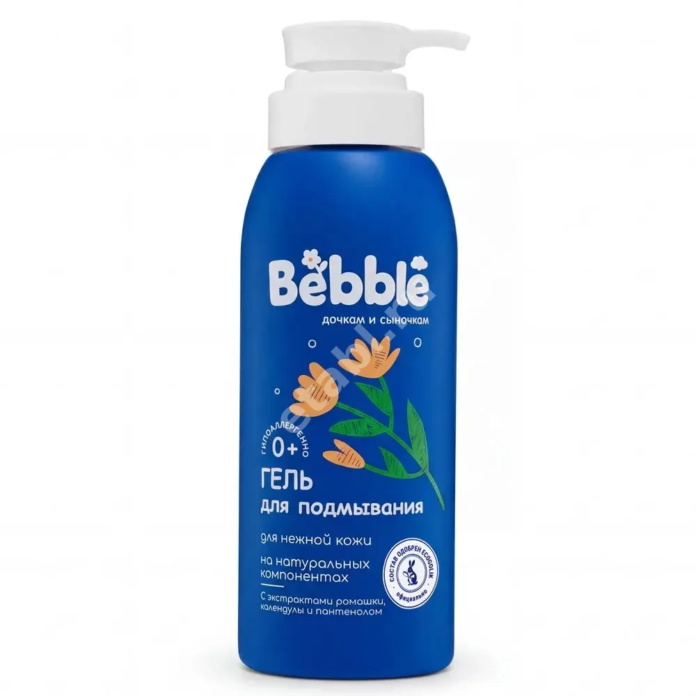 БЕББЛ (BEBBLE) гель д/подмывания 0м+ 400мл Ромашка/Календула/Пантенол (Ам Групп, РФ)