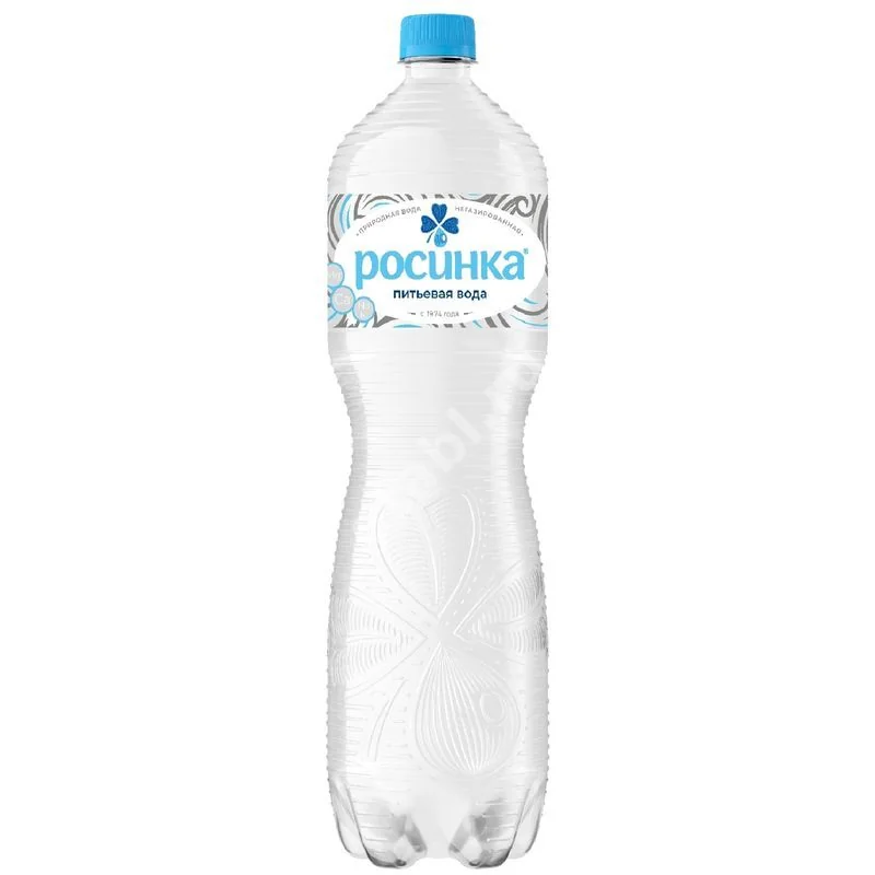 ВОДА ПИТЬЕВАЯ негаз. (бут. п/э) 1.5л (Росинка Завод, РФ)