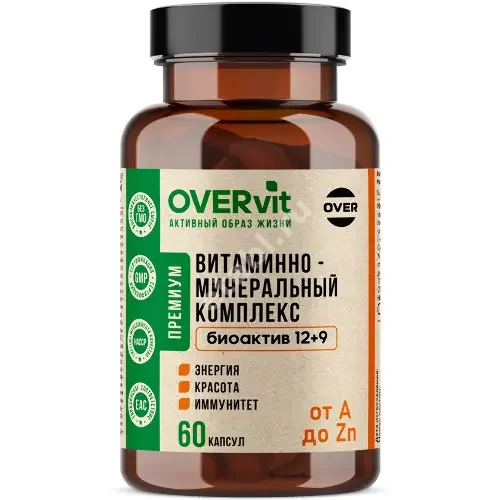 ВМК Овервит (Overvit) Биоактив 12+9 капс. 0.57г N60 (Овер Фарма , РФ)