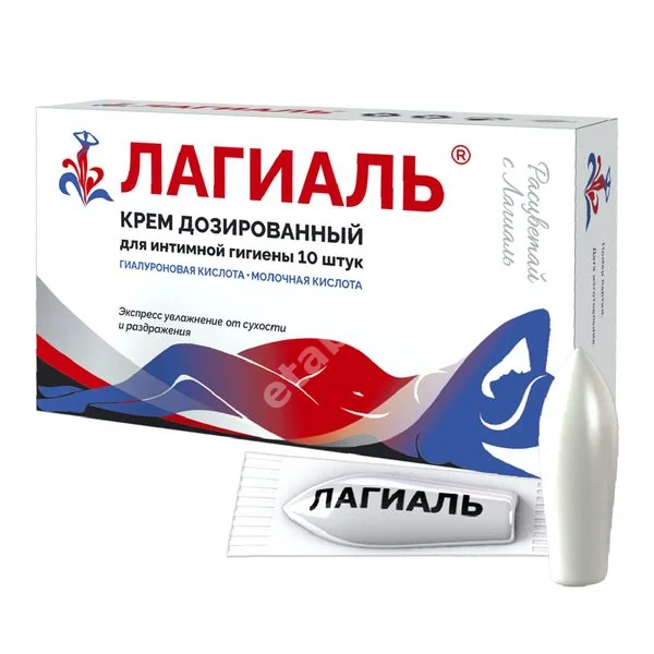 ЛАГИАЛЬ крем дозир. для интимной гигиены N10 (Московская Ф.Ф., РФ)