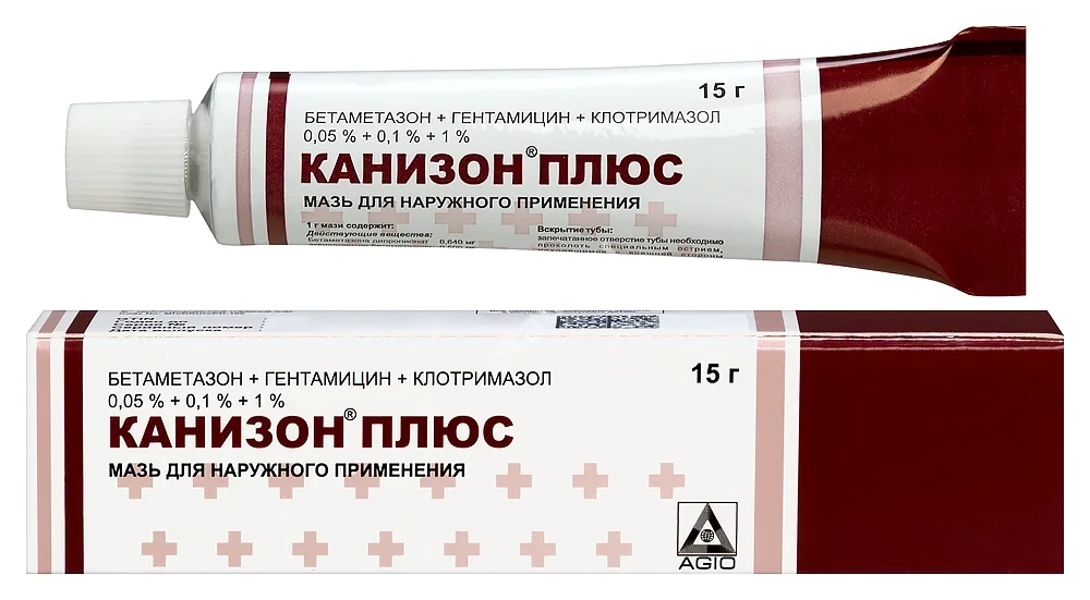 КАНИЗОН ПЛЮС мазь 15г N1 (Аджио Фармацевтикалз, ИНДИЯ)