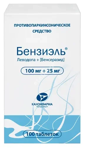 БЕНЗИЭЛЬ табл. 25мг+100мг N100 (КАНОНФАРМА, РФ)