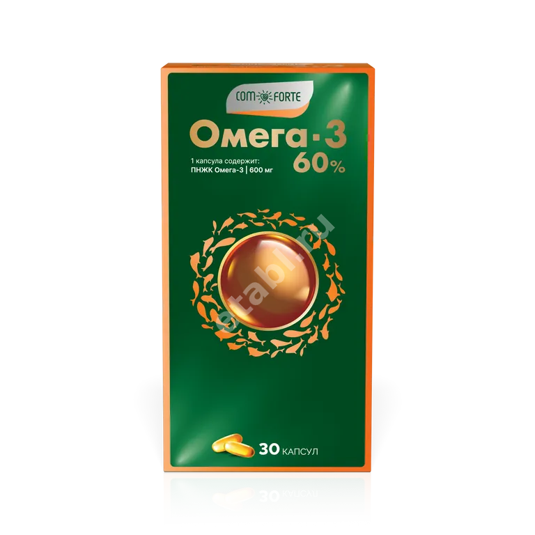 ОМЕГА-3 60% ComForte капс. 1.3г N30 (Полярис, РФ)