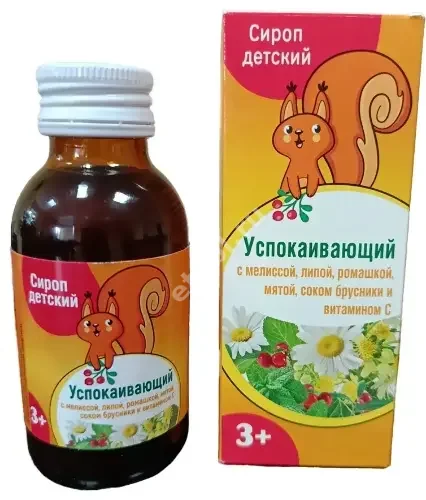 УСПОКАИВАЮЩИЙ СИРОП Биоинвентика 3+ (фл.) 100мл N1 (Биоинвентика, РФ)
