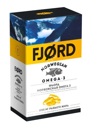 ОМЕГА-3 Фьорд Норвежская капс. 1.45г N60 (Валентис Норвэй, НОРВЕГИЯ)